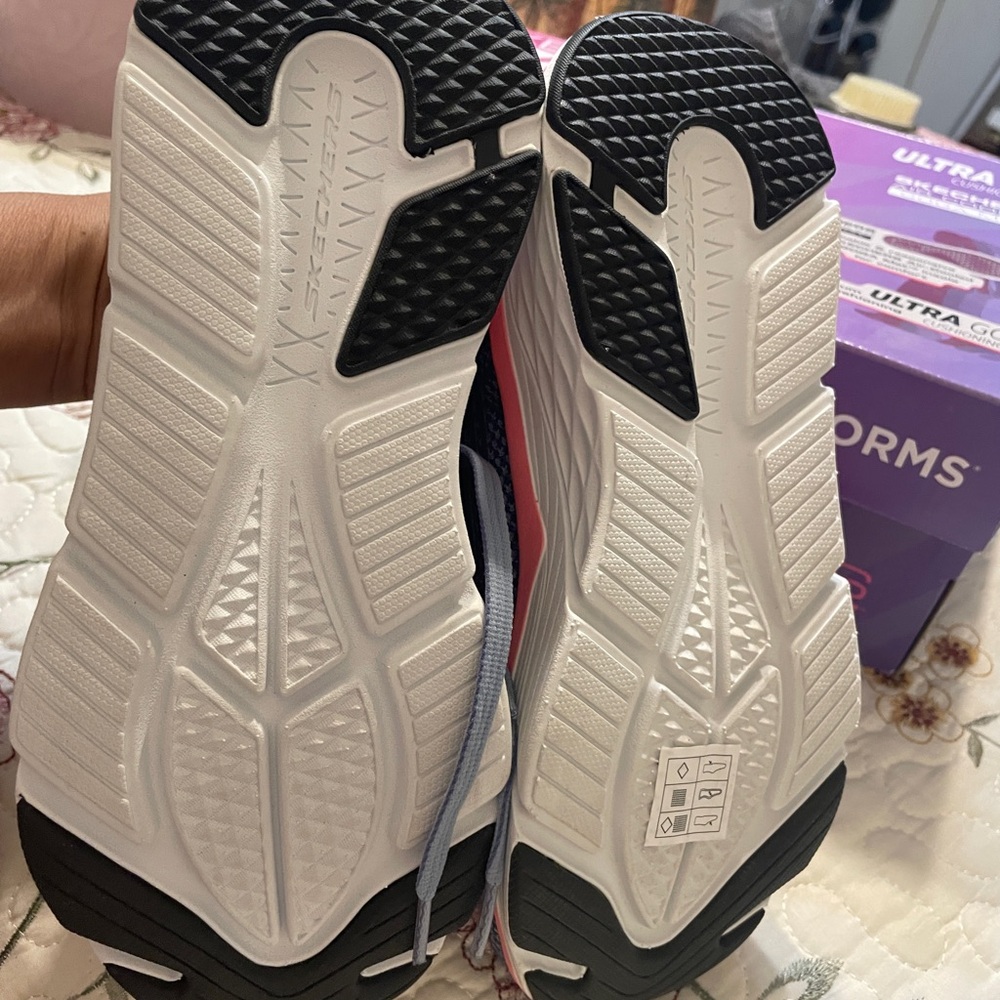 Skechers Blue and Pink Athletic Shoes - Picture 3 of 3